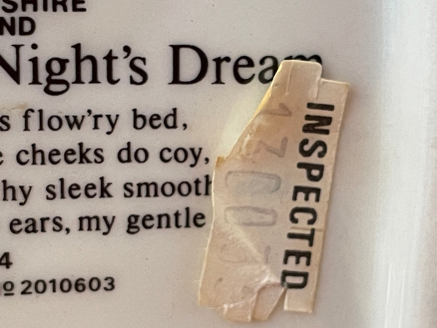 Vintage Sadler Staffordshire Teapot – ‘A Midsummer Night’s Dream’ Shakespeare Design (c.1970s–1980s)