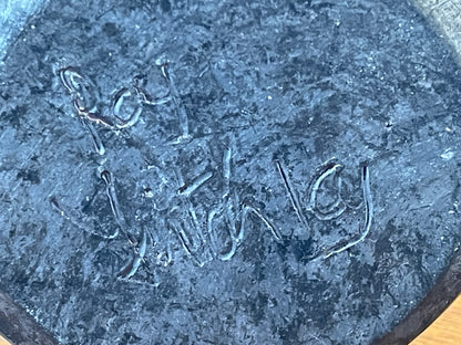 Studio Pottery Raku Vase – Turquoise Crackle Glaze, Signed Roy Fritchley, Rye & France (c.1960s–80s)