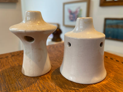 Antique English Creamware Pie Funnels – ‘Gourmet Pie Cup’ Patent RD 369793 (c.1900