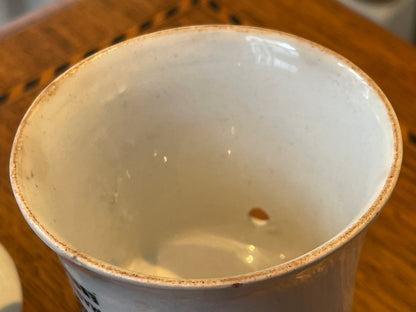 Antique English Creamware Pie Funnels – ‘Gourmet Pie Cup’ Patent RD 369793 (c.1900