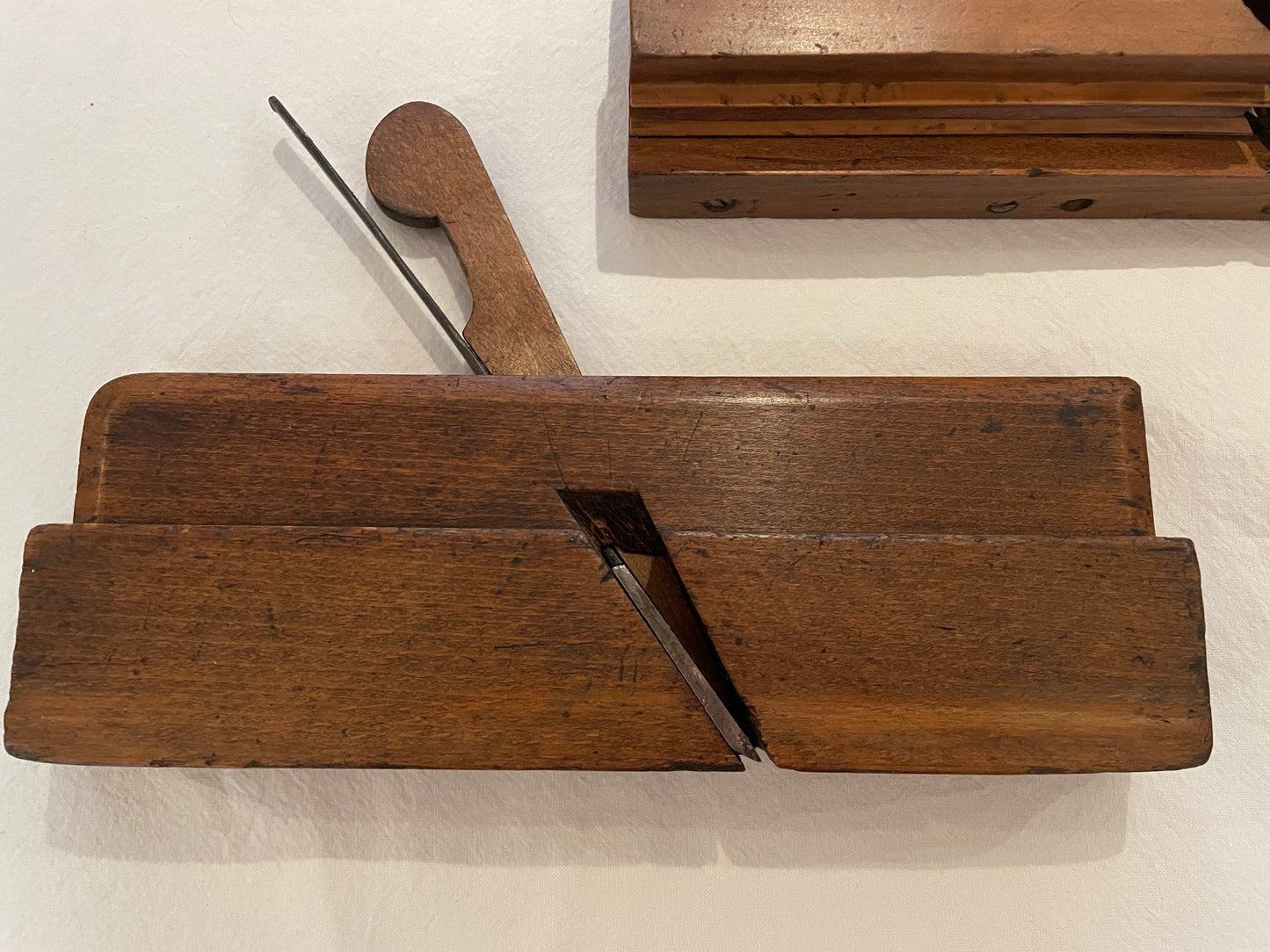 Antique British Beech Moulding Planes – Set of Five Named Late Victorian Woodworking Tools (c.1880–1920)