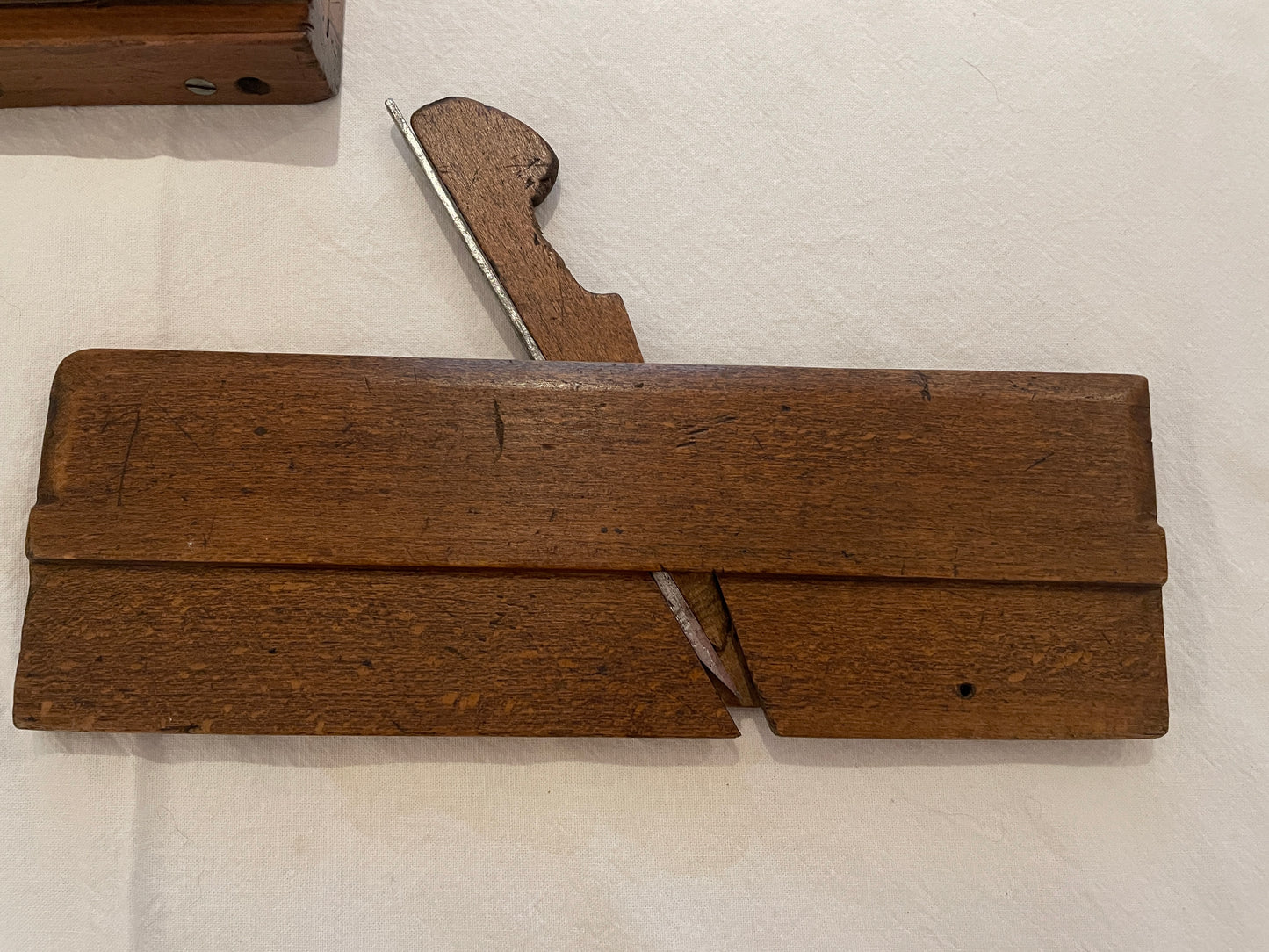 Antique British Beech Moulding Planes – Set of Five Named Late Victorian Woodworking Tools (c.1880–1920)