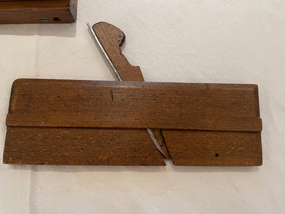 Antique British Beech Moulding Planes – Set of Five Named Late Victorian Woodworking Tools (c.1880–1920)