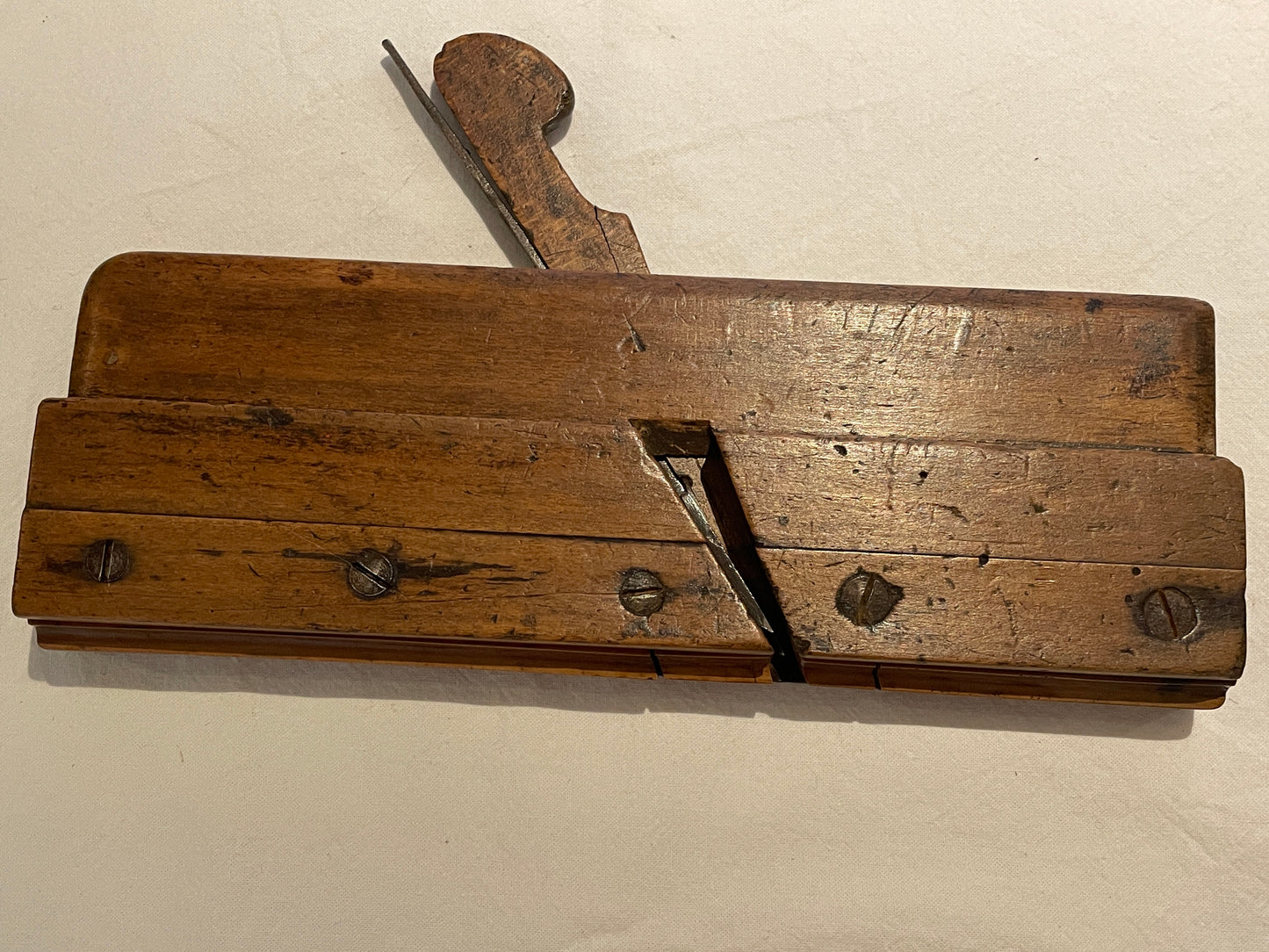 Antique British Wooden Moulding Planes – Set of Five Mixed Makers & Profiles (19th–Early 20th Century) 2