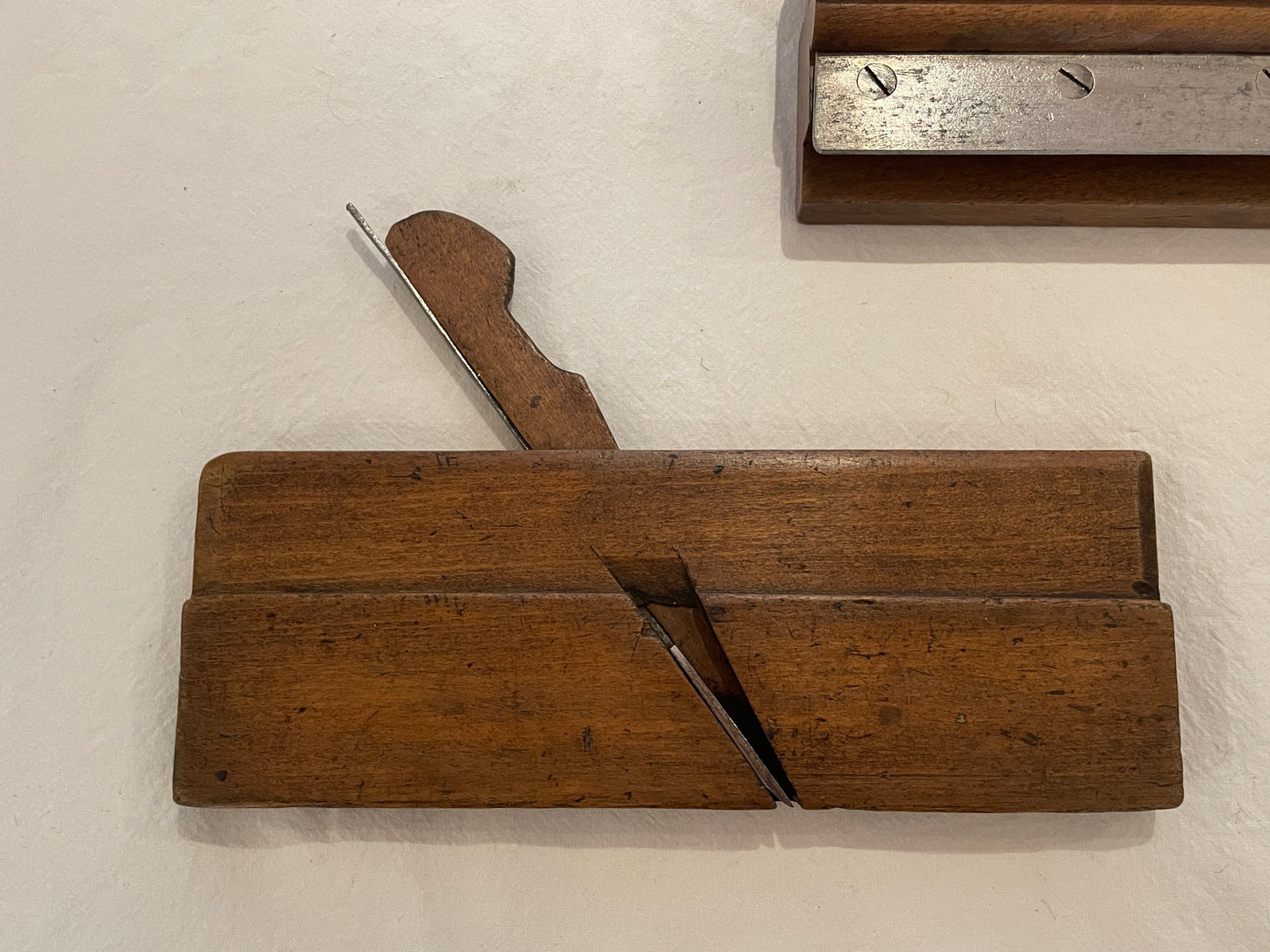 Antique British Wooden Moulding Planes – Set of Five Mixed Makers (19th–Early 20th Century)3