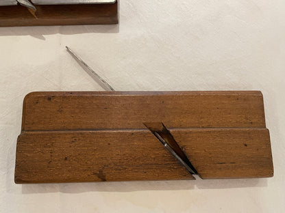 Antique British Wooden Moulding Planes – Set of Five Mixed Makers (19th–Early 20th Century)3