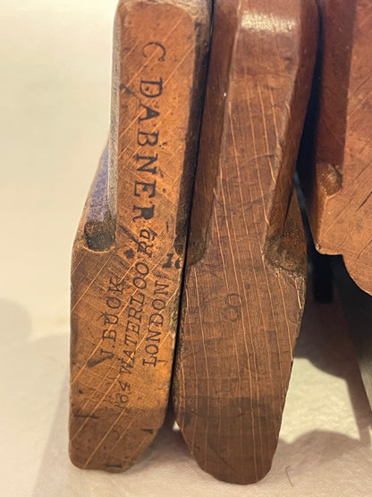 Antique British Wooden Moulding Planes – Set of Five Mixed Makers (19th–Early 20th Century)3