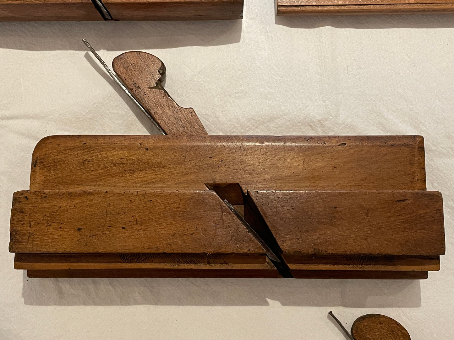 Antique British Beech Moulding Planes – Set of 5 Mixed Profiles with Maker’s Marks (c.1890–1920)4