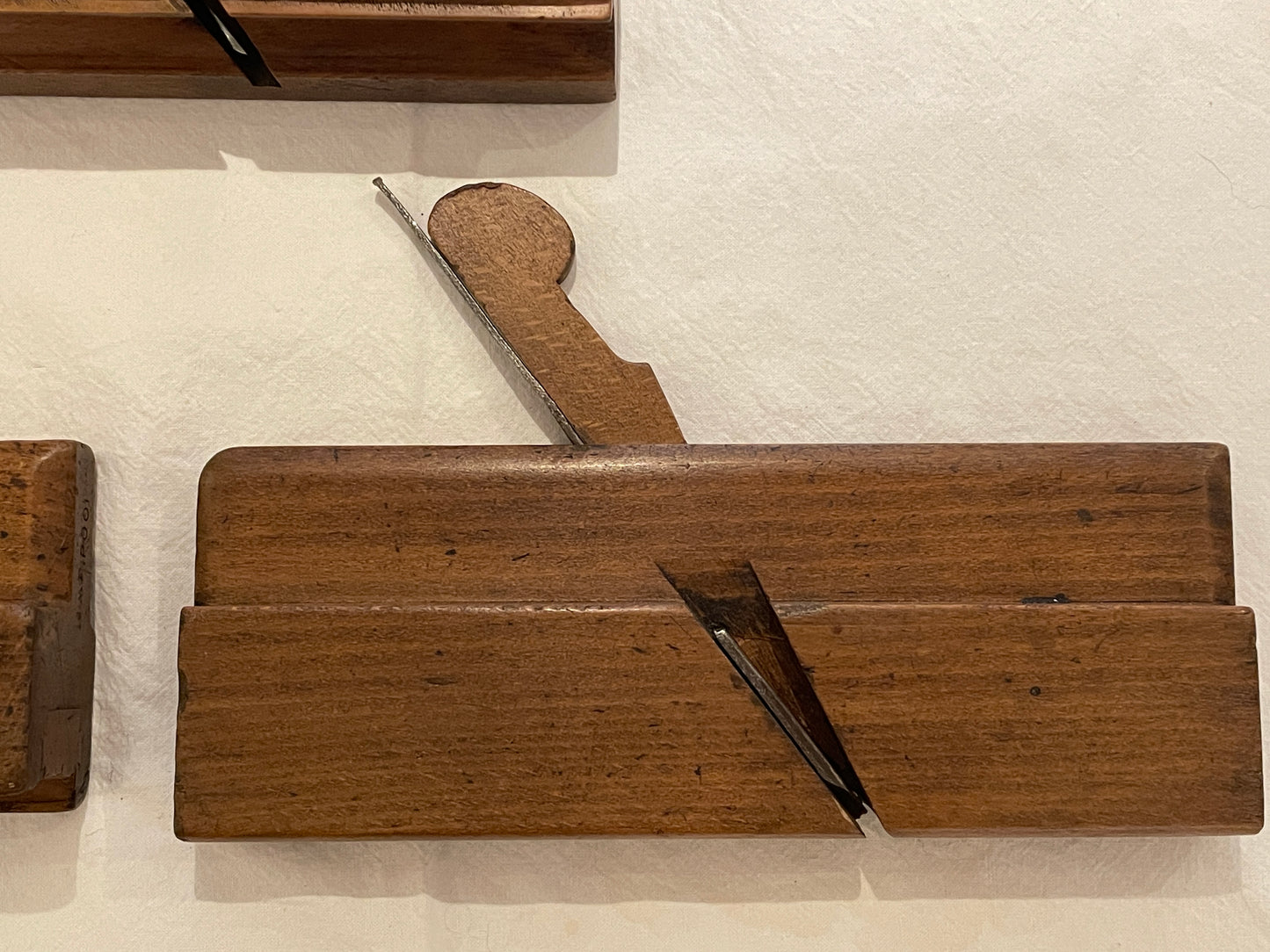 Antique British Beech Moulding Planes – Set of 5 Mixed Profiles with Maker’s Marks (c.1890–1920)4