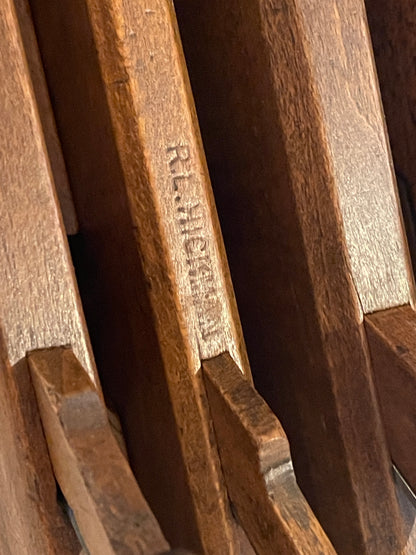 Set of 5 Antique British Wooden Moulding Planes – Including Hickman & Blackman Makers (19th Century)5