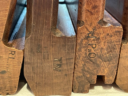 Set of 5 Antique British Wooden Moulding Planes – Including Hickman & Blackman Makers (19th Century)5