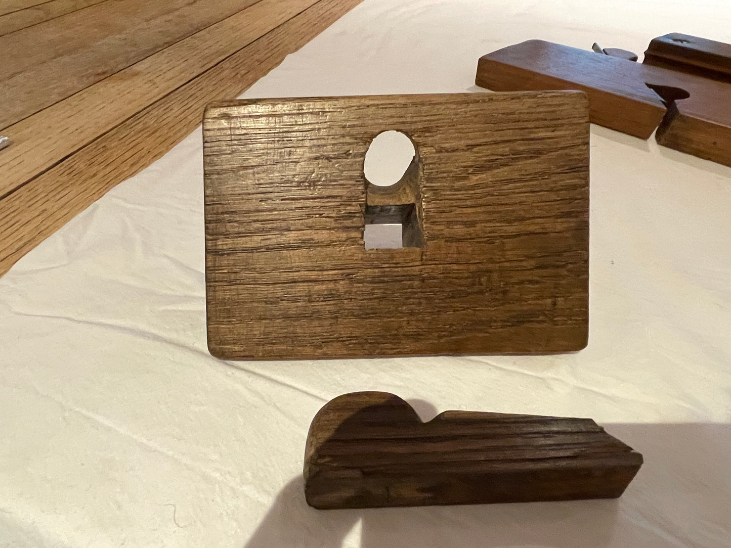 Antique British Wooden Moulding Planes – Set of Five Mixed Makers (c.19th Century)6