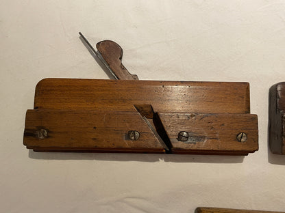 Antique British Wooden Moulding Planes – Set of Five Mixed Makers (c.19th Century)6
