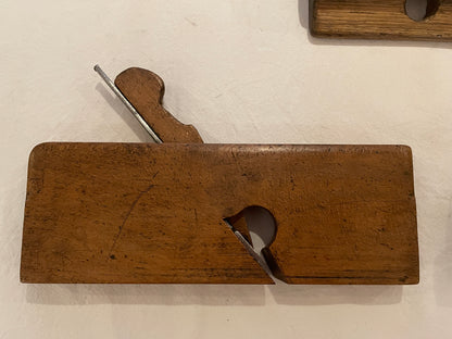 Antique British Wooden Moulding Planes – Set of Five Mixed Makers (c.19th Century)6