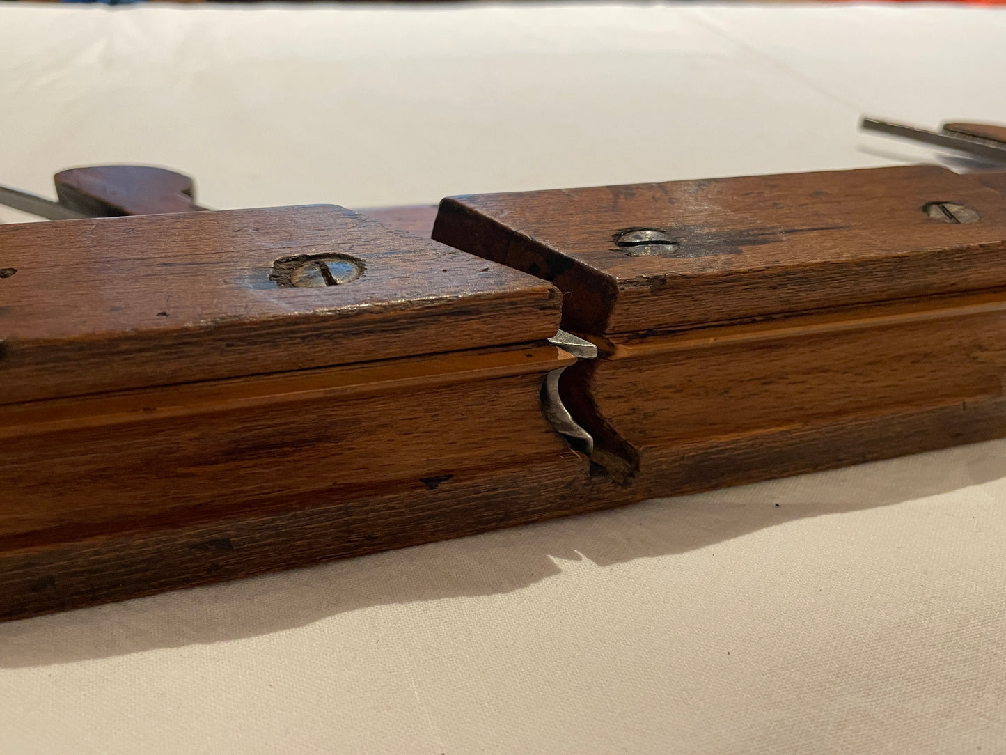 Antique British Wooden Moulding Planes – Set of Five Mixed Makers (c.19th Century)6