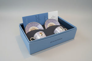 Contemporary Wedgwood Bone China – Millennium Collection ‘20th Century’ Teacup & Saucer Set (1999)