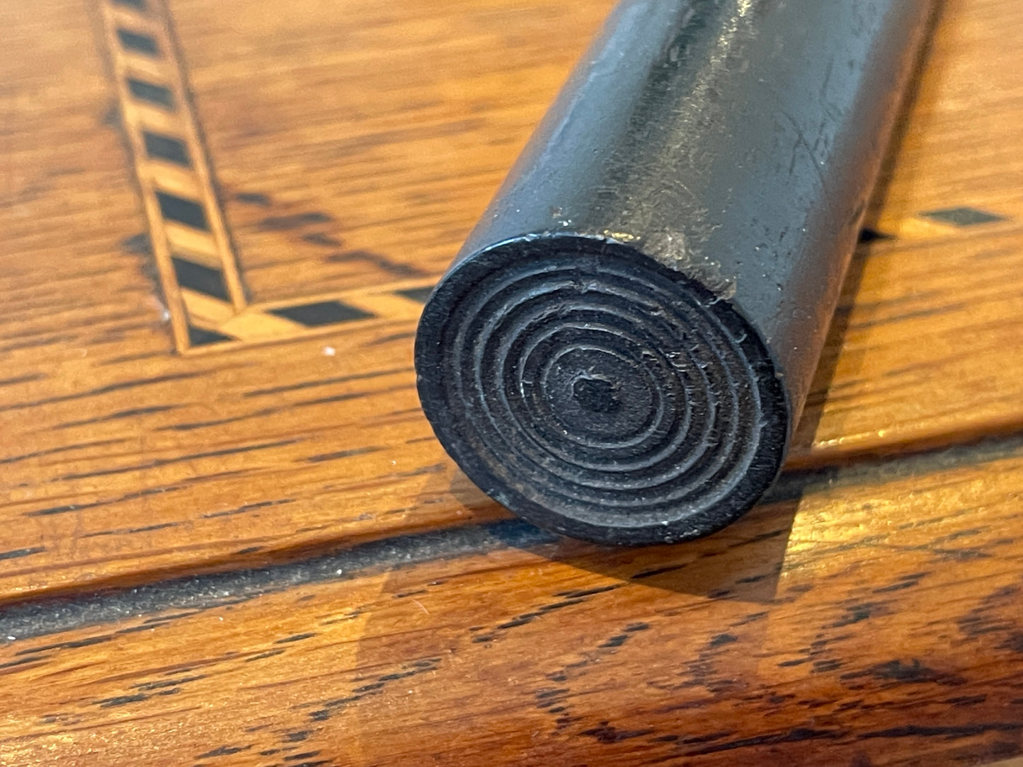 Vintage Draftsman’s Ebonite Roller – 30cm Lathe-Turned Rolling Ruler Component (c.1900–1930)