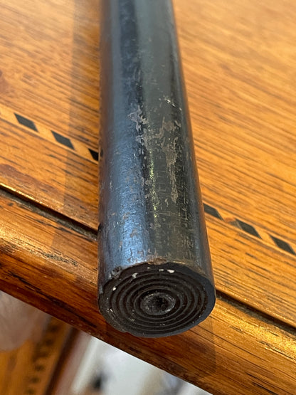 Vintage Draftsman’s Ebonite Roller – 30cm Lathe-Turned Rolling Ruler Component (c.1900–1930)