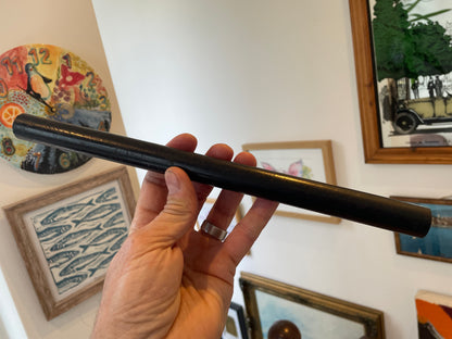 Vintage Draftsman’s Ebonite Roller – 30cm Lathe-Turned Rolling Ruler Component (c.1900–1930)