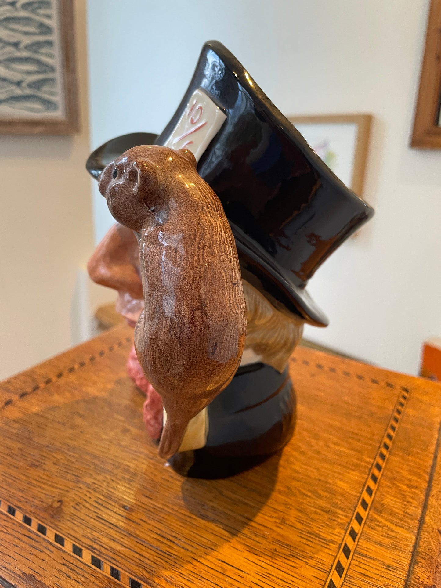 Vintage English Ceramic Character Jug – Royal Doulton ‘Mad Hatter’ D6598 (c.1970–1973)