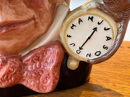 Vintage English Ceramic Character Jug – Royal Doulton ‘Mad Hatter’ D6598 (c.1970–1973)