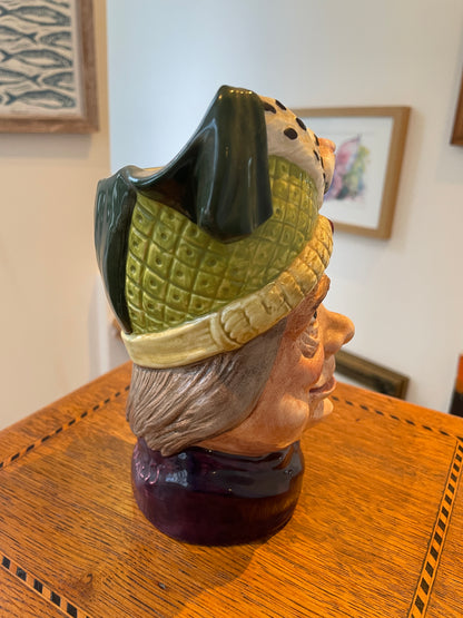 Antique English Royal Doulton Character Jug – ‘Ugly Duchess’ D6599 with Flamingo Handle (c.1964 First-Issue)
