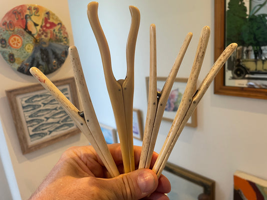 Antique Victorian Glove Stretchers – Set of Four Hand-Crafted Early 19th Century Tools (c.1880)