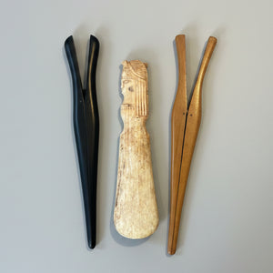 Vintage Glove Stretchers & Carved Bone Shoe Horn – Mixed Set of 3 Dressing Table Accessories (c.1900–1930)
