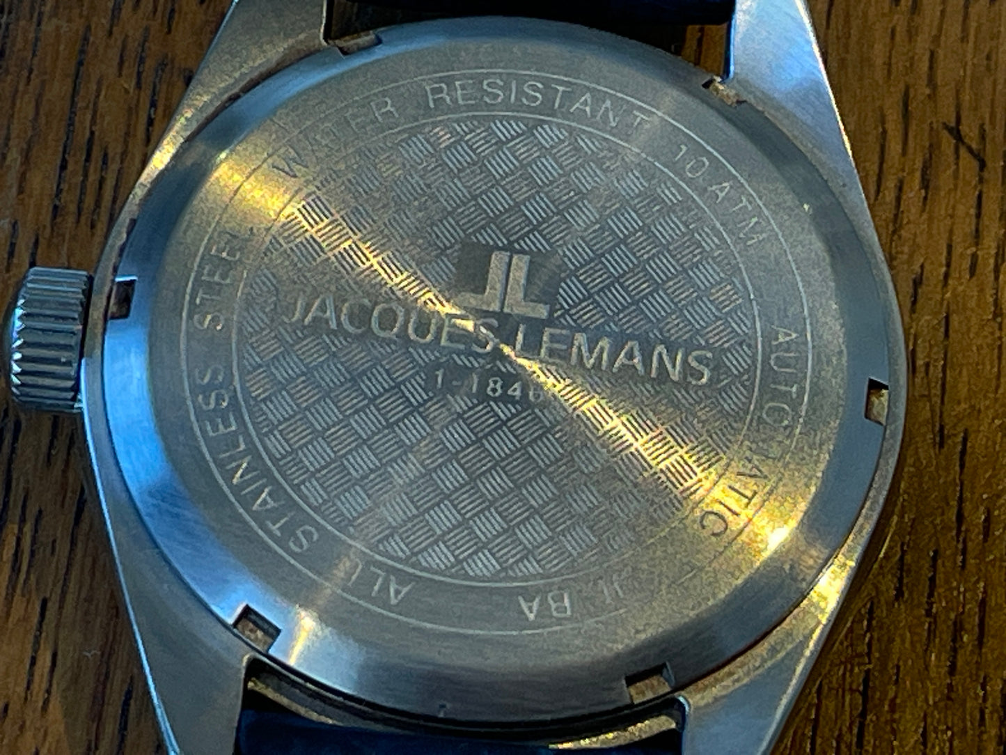 Vintage Jacques Lemans Automatic Wristwatch – Stainless Steel Dress Watch with Date Magnifier (41mm, c.2010s)