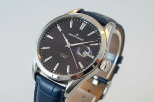 Vintage Jacques Lemans Automatic Wristwatch – Stainless Steel Dress Watch with Date Magnifier (41mm, c.2010s)