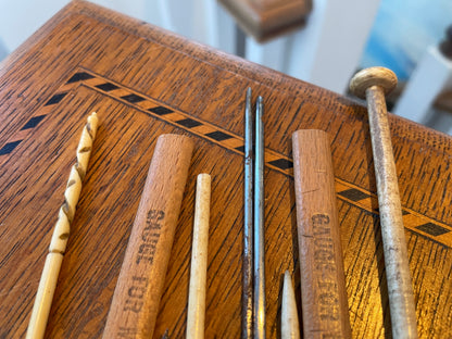 Antique Bone and Steel Needlework Tools – Knitting, Crochet and Rug Making Implements (c.19th–Early 20th Century)1