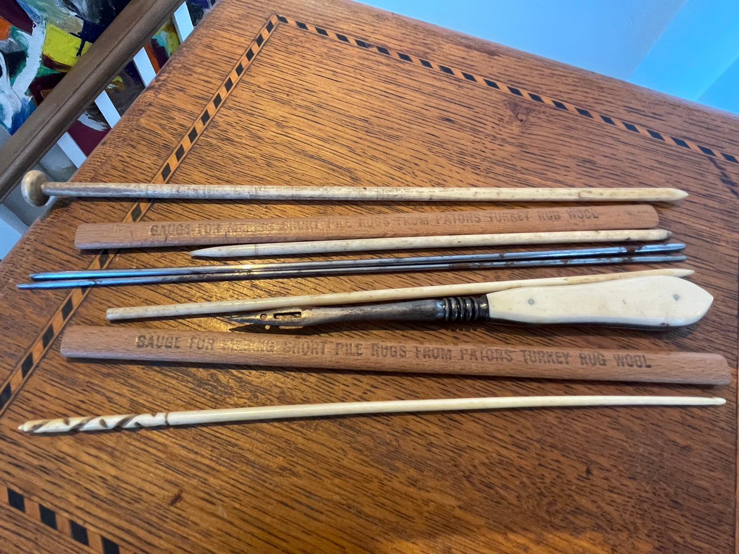 Antique Bone and Steel Needlework Tools – Knitting, Crochet and Rug Making Implements (c.19th–Early 20th Century)1