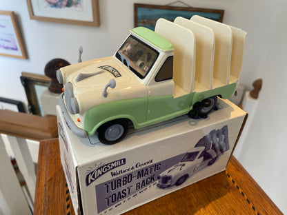 Vintage Kingsmill Wallace & Gromit Turbo-Matic Toast Rack – Wind-Up Plastic Novelty Model (c.2009