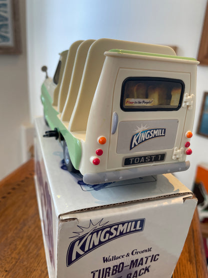 Vintage Kingsmill Wallace & Gromit Turbo-Matic Toast Rack – Wind-Up Plastic Novelty Model (c.2009