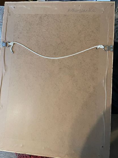 Antique British Pastel and Chalk Study – Animal Sketches on Brown Paper (c1900)