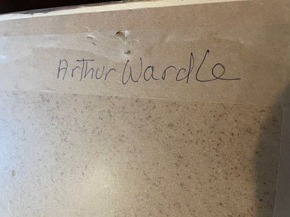 Antique British Pastel and Chalk Study – Animal Sketches on Brown Paper (c1900)