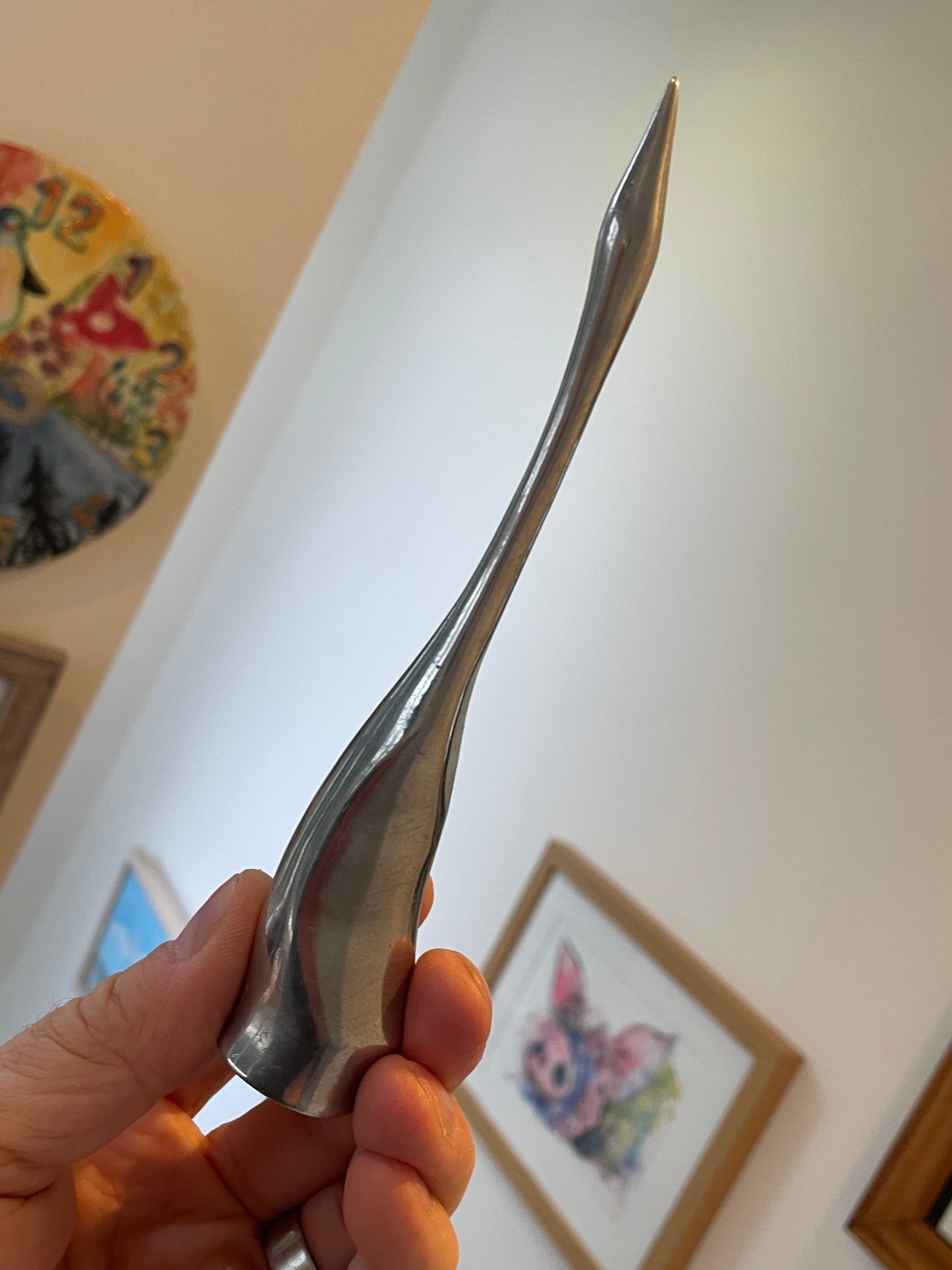 Vintage Canadian Hoselton Aluminium Swan – Hand-Signed #117 Sculpture (c.1970)