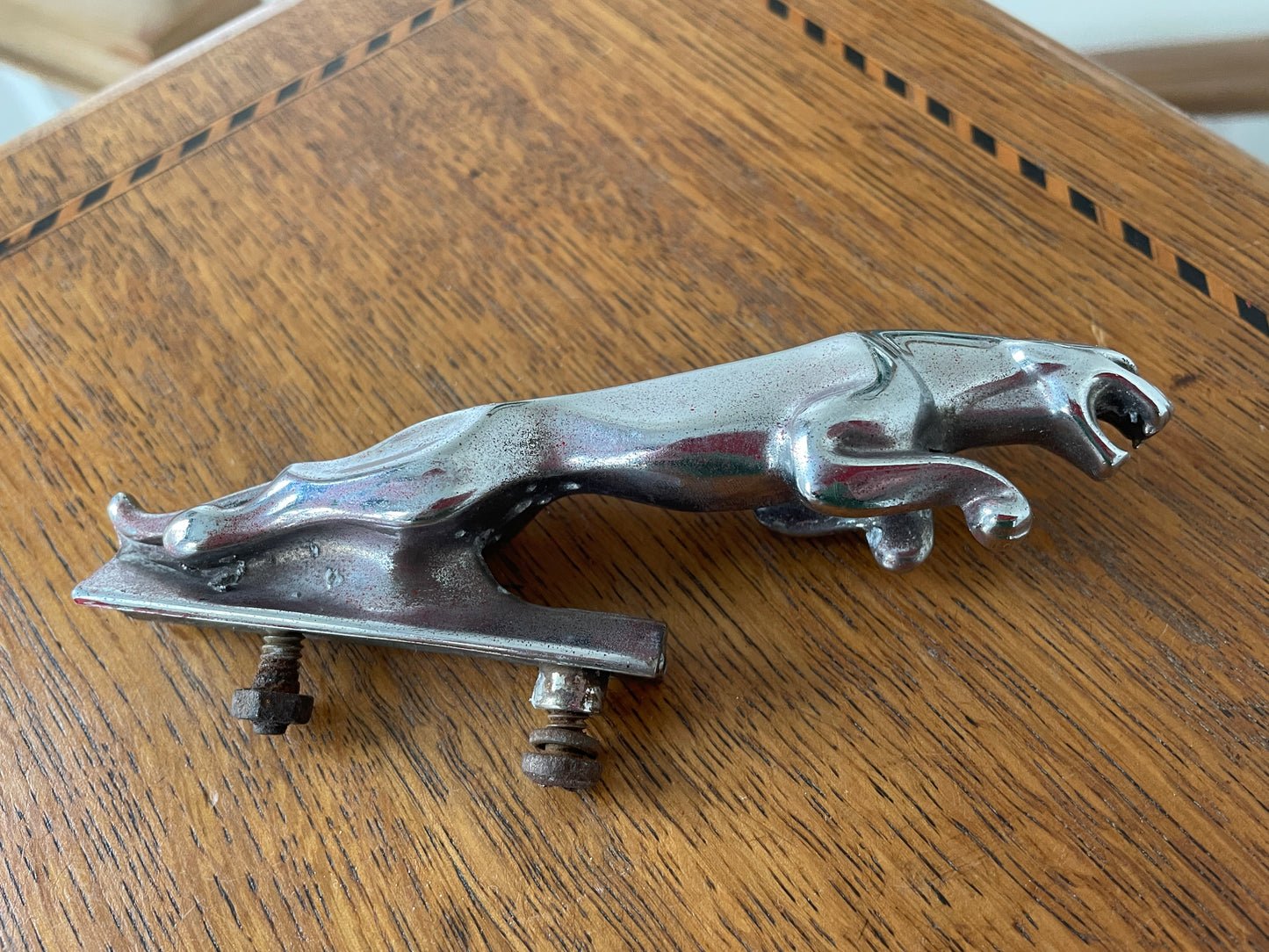 Vintage Jaguar Chrome Leaping Cat Bonnet Mascot – Wilmot Breeden 7 24265 2WB Original