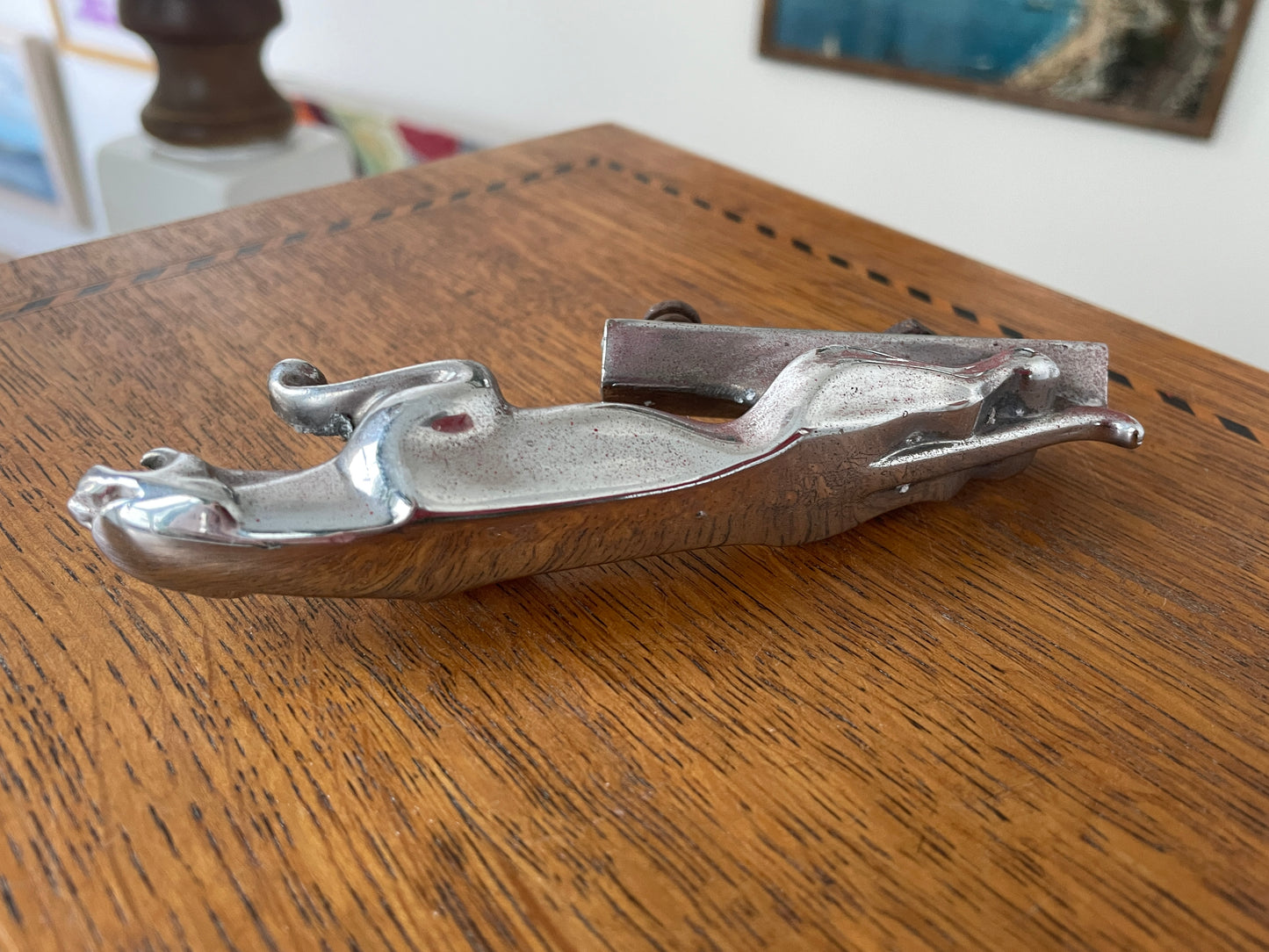 Vintage Jaguar Chrome Leaping Cat Bonnet Mascot – Wilmot Breeden 7 24265 2WB Original