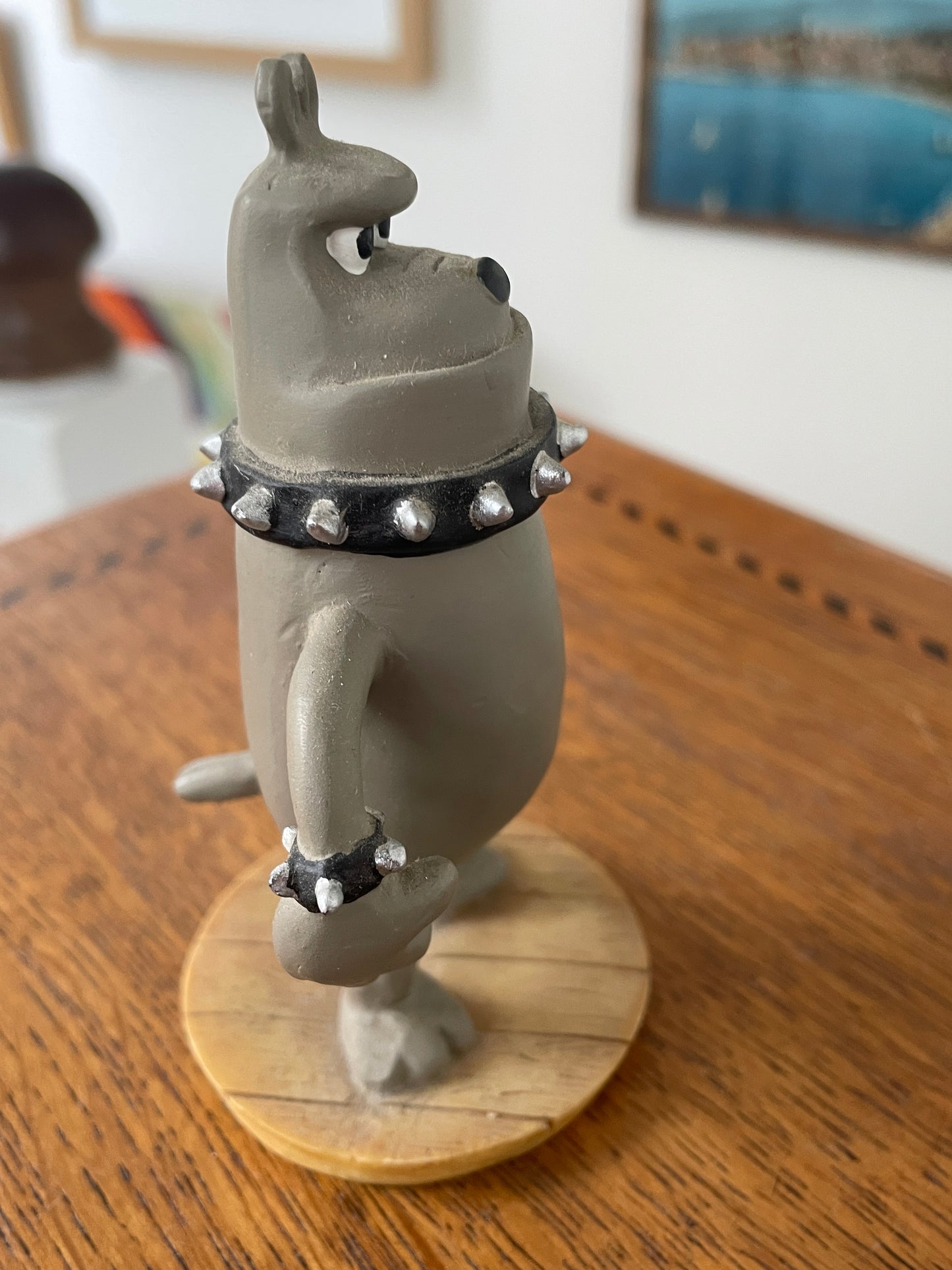 Preston the Bulldog Figurine – Wallace & Gromit Licensed Character Ornament – Aardman (c.1989)