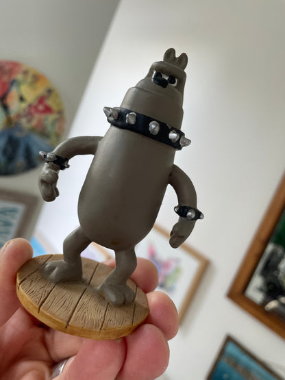 Preston the Bulldog Figurine – Wallace & Gromit Licensed Character Ornament – Aardman (c.1989)