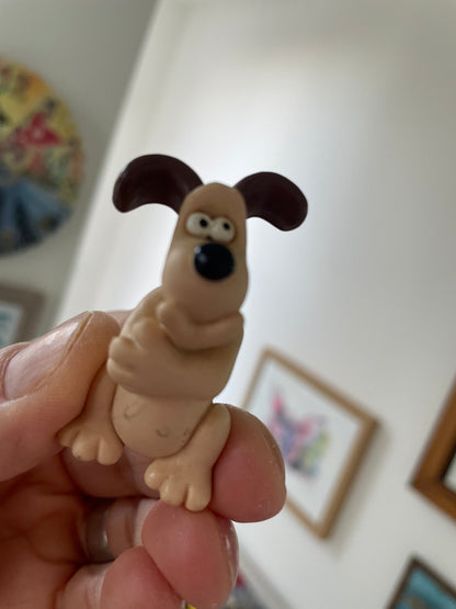 Wallace & Gromit Figure Lot – Gromit Mini & The Wrong Trousers – Aardman Licensed (c.1989)