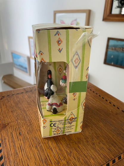 Vintage Wallace and Gromit FREE Figurines Set – Feathers McGraw Shaun the Sheep and Wendolene Boxed (1990s)