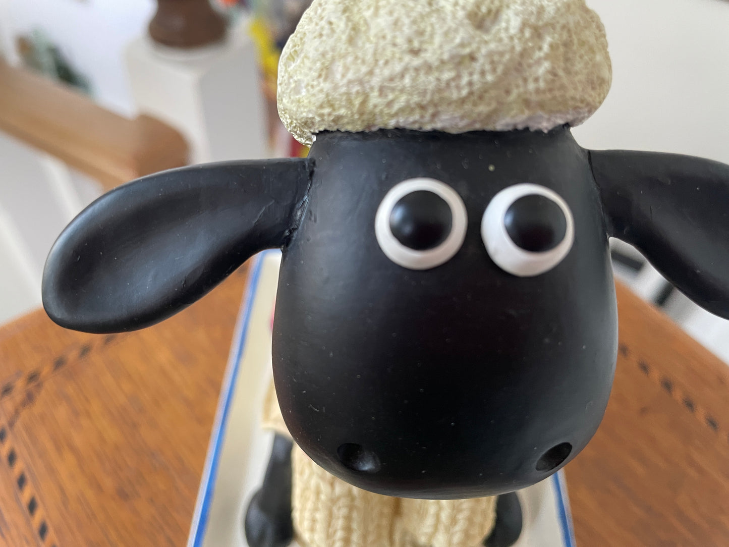 Vintage large Shaun the Sheep Money Bank Figure – Wallace and Gromit Licensed Character Ornament (c.1989)