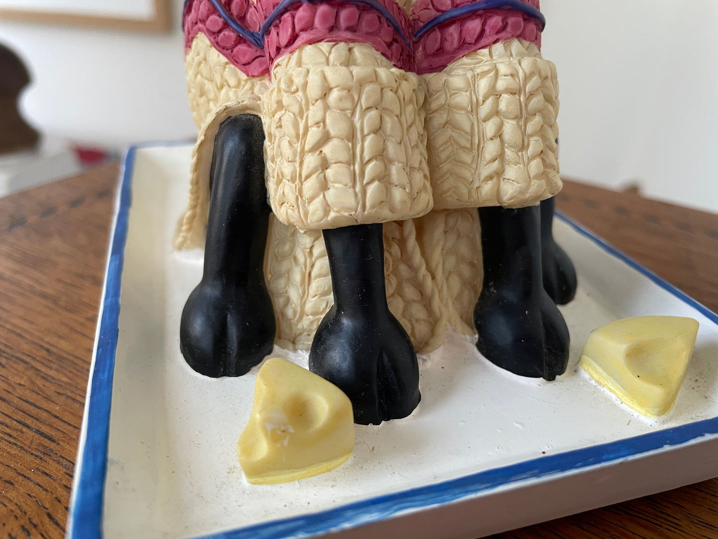 Vintage large Shaun the Sheep Money Bank Figure – Wallace and Gromit Licensed Character Ornament (c.1989)