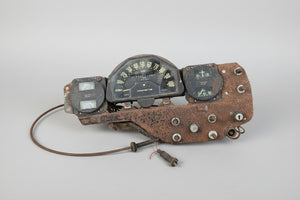 Vintage British Jaeger Magnettte Instrument Cluster Speedometer Gauge Panel Made in England c1950s