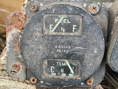Vintage British Jaeger Magnettte Instrument Cluster Speedometer Gauge Panel Made in England c1950s