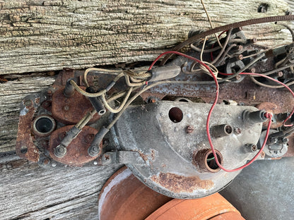 Vintage British Jaeger Magnettte Instrument Cluster Speedometer Gauge Panel Made in England c1950s