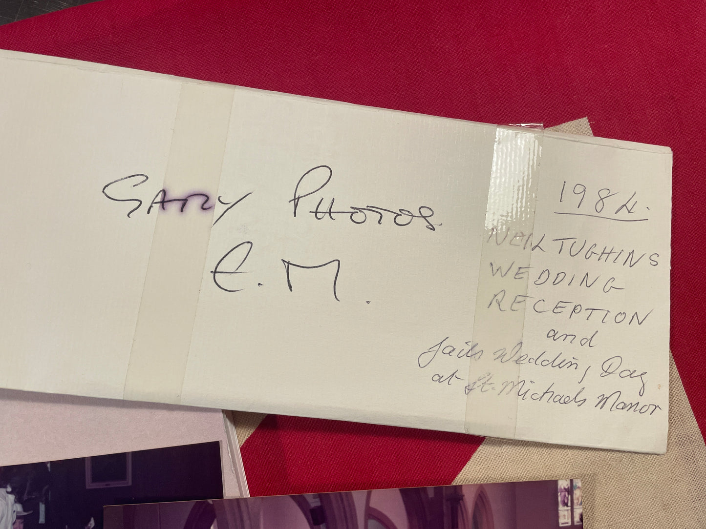 Rare Eric Morecambe original photographs in original hand written envelope from personal collection 104