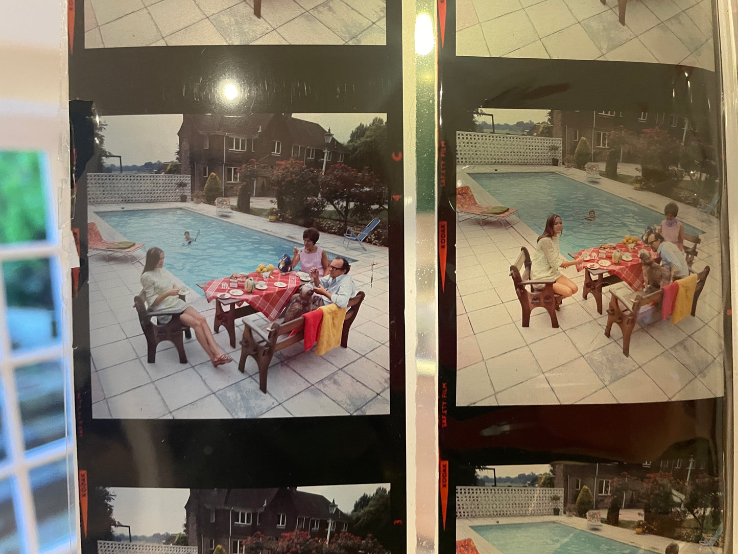 Eric Morecambe original photographs at home around his pool  from personal collection 112